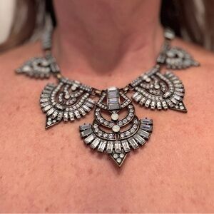 Elegant Silver Statement Necklace
